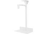 Supporto Per Computer/Pc - Supporto Da Tavolo/Parete - Regolabile - Forma A L - Acciaio Laminato A Freddo - Fino A 30 Kg - Bianco