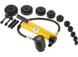 Punzonatrice Idraulica Per Lamiera - YYQ-WWHTJ-012 - Dimensioni Foro 16-101 Mm - Forza Di Pressione 15 T - Per Lamiera Sottile In Acciaio Inossidabile - Acciaio Legato - Set