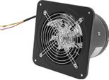 Ventilatore Di Scarico - Ventilatore Da Finestra E Da Parete - Diametro Ø 15 Cm - Portata D'aria 220 M³/H - Potenza 40 W - Valvola Antiriflusso - 220V 50Hz - Nero