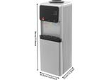 Erogatore/Refrigeratore D'acqua - Apparecchio Da Pavimento Con Caricamento Dall'alto - Acqua Calda E Fredda - Elettrico - Indipendente - Grigio