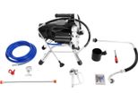Spruzzatore Airless - Apparecchio Elettrico Ad Alta Pressione - 1800 W - 3300 Psi - Distanza Di Spruzzatura 35-50 Cm - - Nero