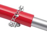 Barra Di Traino Per Auto - Tubo In Acciaio - Capacità Di Traino 3 T - Ø 3,3 Cm, Spessore Parete 2,5 Mm - Lunghezza 1,85 M - Per Autovetture E Suv - Rosso