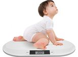 Bilancia Digitale Per Neonati - Bilancia Per Neonati - Capacità 20 Kg - Precisione 10 G - 55 × 32 × 2,7 Cm - Plastica Abs - Bianco