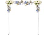 Arco Nuziale Quadrato - Supporto Metallico Per Sfondo - 2 X 2 M - Autoportante - Ferro - Capacità Di Carico 5 Kg - Per Palloncini E Fiori - Bianco
