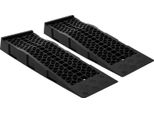 Rampe Di Accesso Per Auto - Set Di 2 Rampe Di Sollevamento/Carico - Portata 3 T (3000 Kg) - Plastica Per Carichi Pesanti - Portatile - Nero