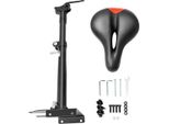 Sella Per Scooter Elettrico - Compatibile Con 365 - Pieghevole - Regolabile In Altezza Da 50 A 68 Cm - Ammortizzante - Fino A 100 Kg - Sella 29×21×7,5 Cm - Nero