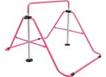 Sbarra/Parallele Per Bambini - Parallele Asimmetriche - Telaio Pieghevole In Acciaio - Portata 100 Kg - Per Interni Ed Esterni - Età 3-8 Anni - Rosa