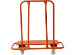 Carrello Per Pannelli - Carrello Per Cartongesso - Portata 1000 Kg - 4 Ruote - Carichi Pesanti - Giallo
