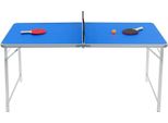 Tavolo Da Ping Pong - Pieghevole - Portatile - Compatto 152×67×70 Cm - Per Interni Ed Esterni - Blu