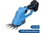Tagliasiepi E Tagliaerba - Senza Fili 21 V - Lama Da 20 Cm - Motore A Spazzole - Senza Batteria - Compatibile Con Batterie Da 21 V - Nero