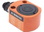 Cilindro Idraulico Piatto - Mini Multistadio - Portata 20 T - Altezza Ultrapiatta 2,6 Cm - Corsa Breve - Giallo