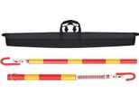 Barra Di Traino - Barra Di Traino - Forza Di Traino 3 T - Ferro - Ammortizzatore A Molla - Lunghezza 95+88 Cm - Per Autotrasportatori