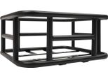 Cestino Per Bicicletta - Cestino Posteriore Per Portapacchi - Grande Capacità - Ferro - Dimensioni 34,3×30,5×15 Cm - Montaggio Posteriore - Per Biciclette E E-Bike - Nero