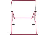Sbarra Per Bambini - Sbarra Ribaltabile - Altezza 115-155 Cm - Pieghevole - Acciaio - Portata 80 Kg - Rosa