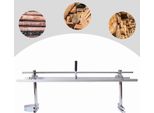 Segheria A Catena - Accessorio Segheria Portatile 122 Cm - Guida Per Tronchi E Tavole - Set - Argento