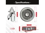 Kit Avviamento Elettrico - Motorino Di Avviamento E Volano - Per GX340 GX390 - 11-13 Cv - Acciaio Legato - Nero