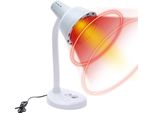 Lampada Termica A Infrarossi - Lampada Terapeutica - 275 W - 220 V Spina Ue - Sollievo Dal Dolore - Per Uso Domestico - Abs E Acciaio Inossidabile - Bianco