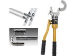 Pinza Idraulica Per Tubi - Utensile Di Pressatura - Testa Girevole A 360° - Acciaio Cr40 - 4 Ganasce Intercambiabili - Per Tubi In Alluminio E Plastica
