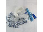 Rete Da Pesca - Rete Da Lancio Manuale - Ø 4,2 M - Maglie 1,5 Cm - Nylon Monofilamento - Corda Da Lancio 10 M - Peso 1,95 Kg - Bianco