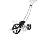 Seminatrice Da Giardino - Seminatrice Di Precisione Spingibile A Mano E Spargitore Di Semi E Fertilizzante - Profondità Di Semina Regolabile 5-40 Mm - Alluminio - 96×31,3×95 Cm - Argento
