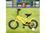 Bicicletta Per Bambini - Ruote Da 35 Cm - 3-7 Anni - Rotelle E Cestino - Telaio In Carbonio - Doppia Sospensione - Freno V-Brake/A Disco