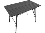 Tavolo Da Campeggio - Tavolo Pieghevole Portatile - Regolabile In Altezza - Lega Di Alluminio - Facile Da Montare E Smontare - Per Campeggio E Picnic - Nero