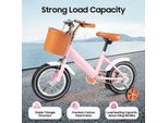 Bicicletta Per Bambini - Ruote Da 30 Cm - Regolabile In Altezza - Freno Anteriore A Cerchio, Freno Posteriore V-Brake - Cerchi E Forcella In Acciaio - Telaio In Metallo - Rosa