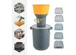 Molino Elettrico Per Cereali/Grano - Mulino Per Mais/Grano - 1300 W - 5 Setacci Da 2-8 Mm - Contenitore Di Raccolta Da 50 L - Motore In Rame - Verde Chiaro