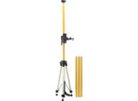Asta Telescopica Per Livellatore Laser - Asta Di Montaggio - Portata 3,6 M - Supporto 1/4-20 - Adattatore 5/8-11 - Per Laser Rotanti E Lineari