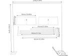 Arco Nuziale - Supporto Per Sfondo/Arco Floreale - 2,4 M Metallo - Supporto Indipendente - Struttura Stabile - Bianco