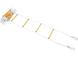Scala Di Emergenza - Scala Di Soccorso Antincendio - Lunghezza 10 M - Corda 18 Mm - Portata 200 Kg - 2 Ganci - Pp/Plastica, Acciaio Al Manganese - Utilizzo Rapido