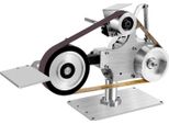 Levigatrice A Nastro - Modello Da Tavolo - 550 W - 5000 Giri/Min - Nastro 762 X 25 Mm - Velocità Nastro 30 M/S - Angolo Regolabile - Per Metallo E Legno - Argento
