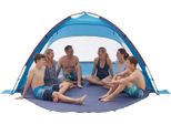 Vevor Tenda Da Spiaggia Parasole Per 6 Persone, Protezione Upf 50+, Tenda Da Spiaggia Portatile Con Borsa Per Il Trasporto E Ancoraggi Al Suolo, Ombrellone Da Spiaggia Leggero Per Campeggio, Pesca, Picnic, Tenda Parasole