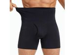 Intimo Modellante Da Uomo Shorty Intimo Compressivo Senza Cuciture Traspirante Nero L-XL