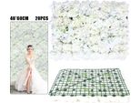 Fiori Artificiali - Set Di 20 Capolini - Seta - Per Matrimoni E San Valentino - Decorazioni Fai Da Te Per La Casa - Multicolore