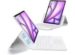 Case With Keyboard For Ipad Air 13 Esr Ascend Qwertz White With Touchpad