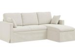 Vidaxl Divano Crema 198 X 134 X 80 Cm Samt