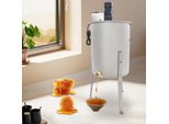 Sfioratore Per Miele - Elettrico 4 Favi 140 W - Scarico Miele - Coperchio In Acrilico - Adatto A Tutte Le Dimensioni Di Favi - Argento