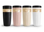 Wessper Fika B3 Tazza Riutilizzabile Con Coperchio – 400 Ml, Beige | Per Bevande Calde E Fredde