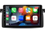 Autoradio Android Compatibile Con Bmw E46 1999-2004 Wireless Carplay Android Auto 4G Wifi Gps Navi 8 Core 9 Pollici 6+128 Gb Bluetooth Dab+