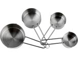Inf Cucchiai Dosatori In Acciaio Inox Con Manico In Acciaio - Set Da 4 Pezzi