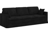 Vidaxl Divano Nero 228 X 78 X 80 Cm Velluto