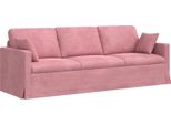 Vidaxl Divano Rosa 228 X 78 X 80 Cm Samt