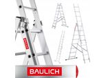 Edilizia | Scala - Scala In Alluminio - 3X8 Gradini - Pieghevole - Scala Multifunzionale - Stabilizzatore Incluso - Leggera - Portata 150 Kg