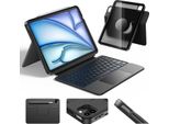 Case With Keyboard For Ipad Air 13 Pro 13 12.9 Hou Qwerty Mate-12 With Touchpad