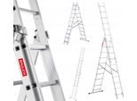 Edilizia | Scala - Scala In Alluminio - 3X10 Gradini - Scala Pieghevole Multifunzionale - Scala Da Lavoro - Leggera - Portata 150 Kg