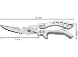 Inf Forbici Da Cucina Multifunzione Acciaio Inox Per Pollame E Ossa Con Blocco