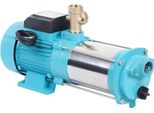 Pompa Per Giardino E Domestica - Pompa Centrifuga - 1300 W - Acciaio Inossidabile - Pressostato 9,8 Bar - Spina Ue 220 V - Ciano
