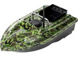 Barca Per Esche E Mangimi - Telecomandata - Portata 500 M - Capacità Esche 1,5 Kg - Motore 13.000 Giri/Min - Batteria 5200 Mah - Spina Ue 220 V - Verde