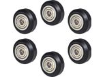 6 Pezzi Di Parti Per Stampante 3D, Puleggia Pom, 625Zz, Ruota Folle, Passiva, Rotonda, Compatibile Con Creality Ender 3 CR-10 CR-10S